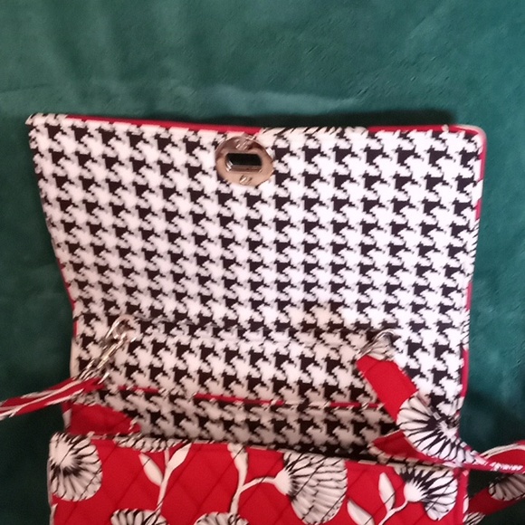 LNC Vera Bradley Deco Daisy Hand Bag w/ Detachable Strap Retired 2011 - Picture 4 of 9